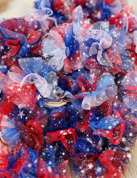 PREORDER Red, White & Blue Ombre with Stars - Tulle