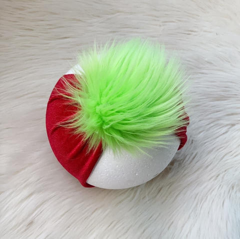 Green Fur Wrap