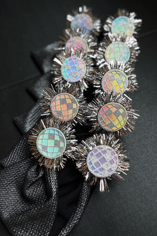 Black Shimmer Disco Ball Items