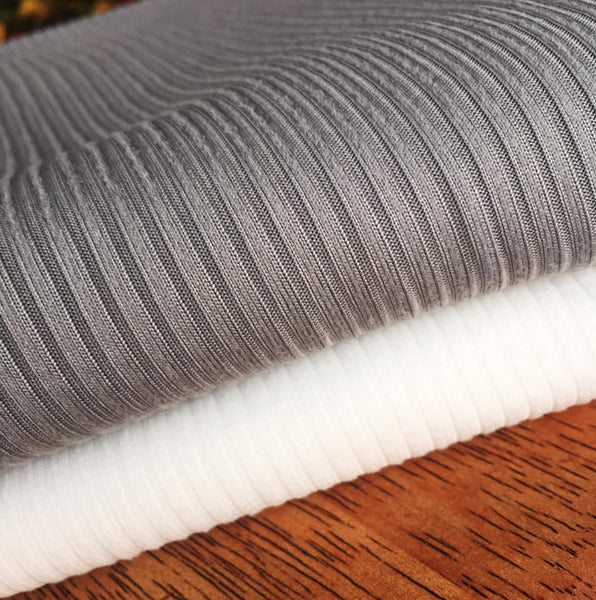 White - Rib Knit