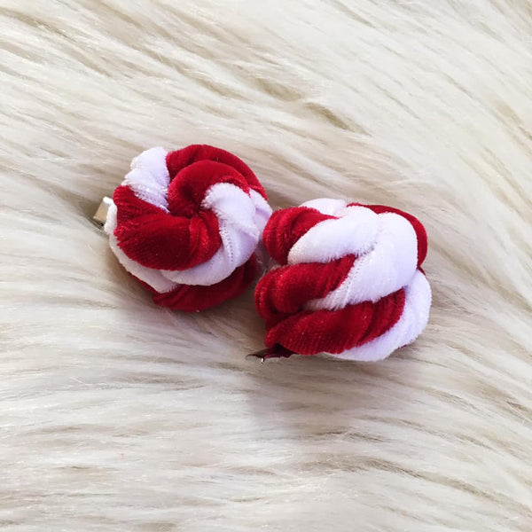 Candy Cane Top Knot Piggies // Wraps
