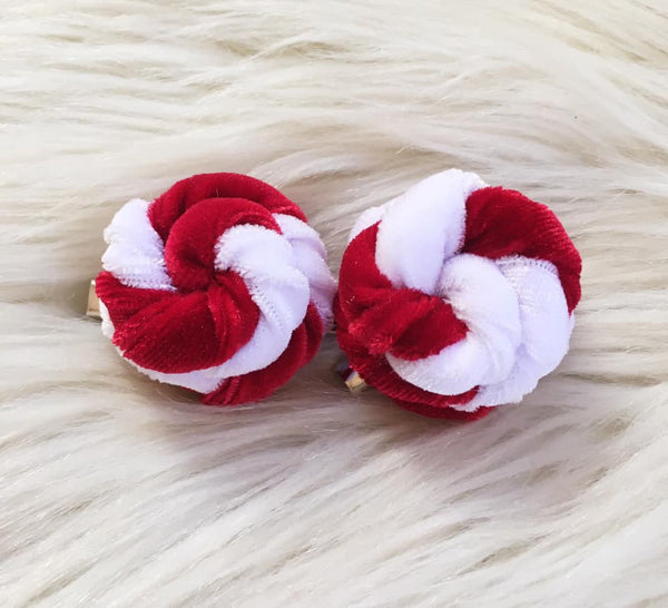 Candy Cane Top Knot Piggies // Wraps