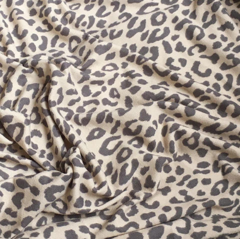 Gray/Light Beige Leopard - Ultra Soft