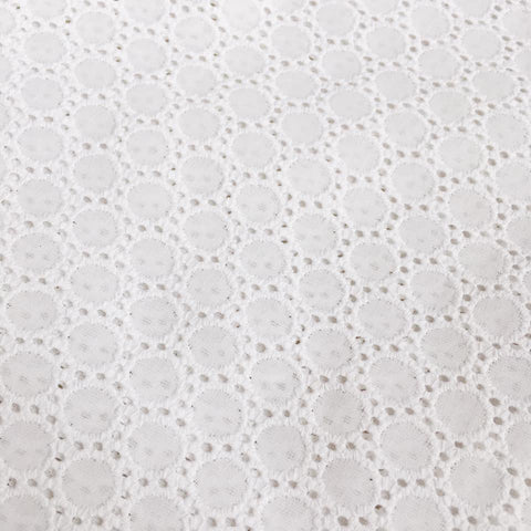 White Eyelet Sailor Bow