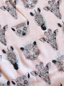 Peach Safari - Stretchy Cotton