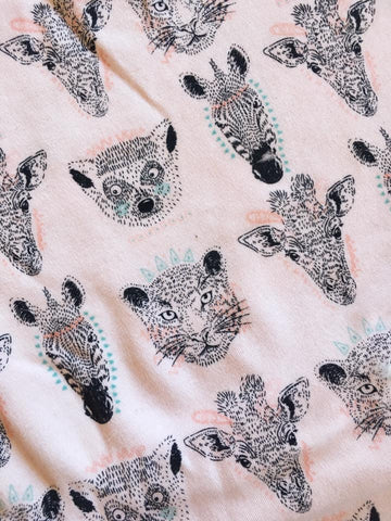 Peach Safari - Stretchy Cotton