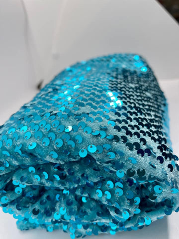 Turquoise Sequin - Velvet