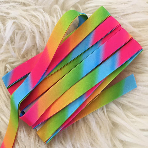 Rainbow Ombre Tiny Bow