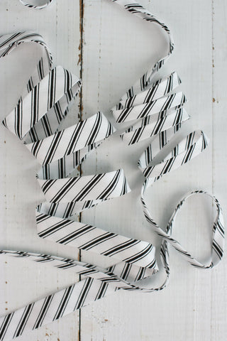 Black and White Stripes Tiny Bow