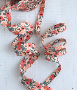 Pink Floral Tiny Bow