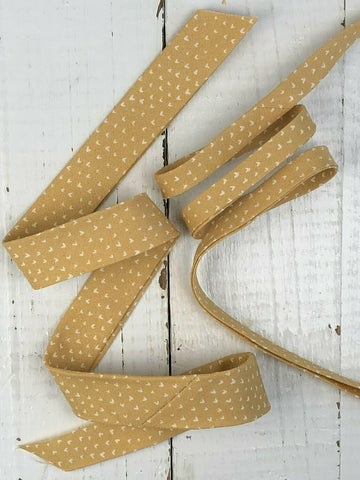 Mustard with Tiny Hearts Tiny Bow
