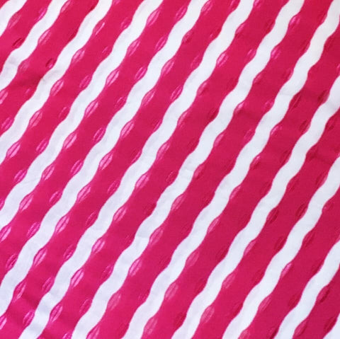 Big Pink and Cream Stripes