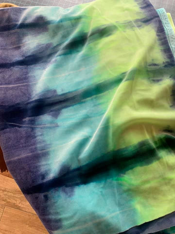 Lemon Lime Tie Dye - Velvet