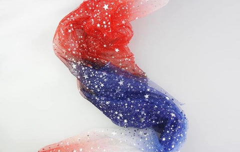PREORDER Red, White & Blue Ombre with Stars - Tulle