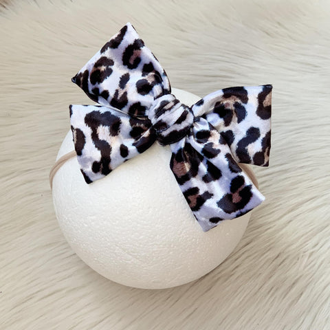 White Cheetah Velvet