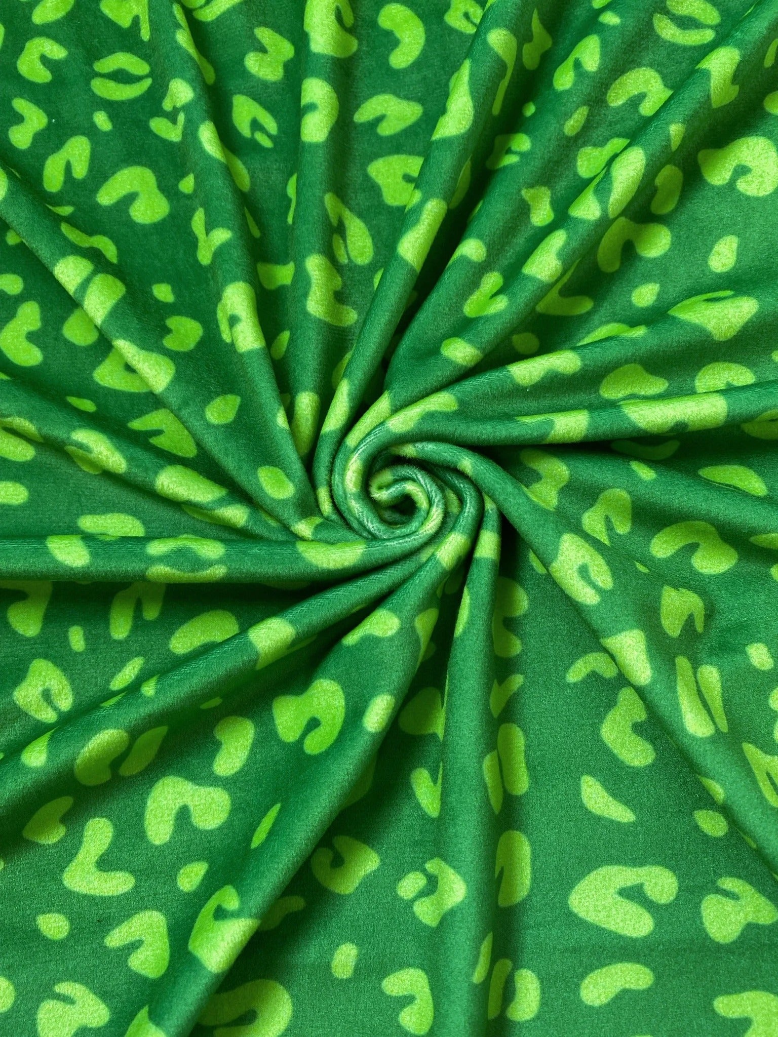 Green Leopard Velvet