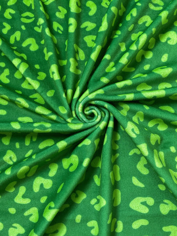 Green Leopard Velvet