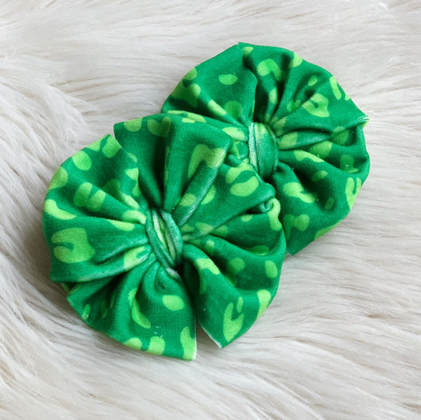 Green Leopard Velvet