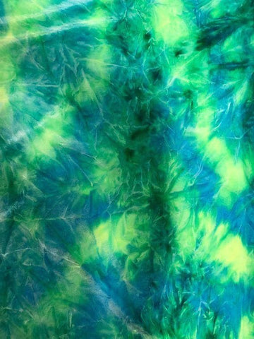 Green/Blue Tie Dye - Velvet