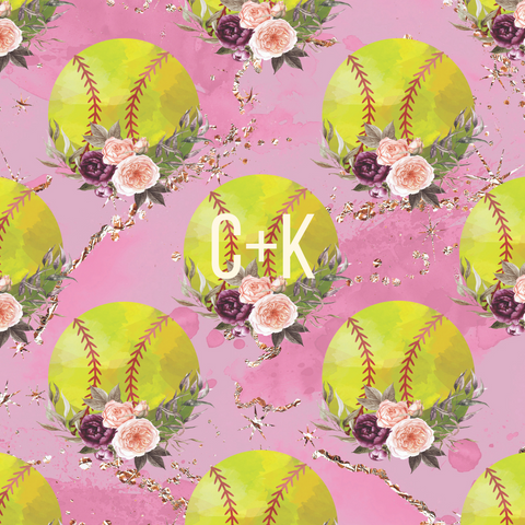 Floral Softball - Bullet