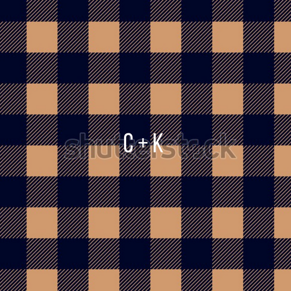 Navy and Beige Plaid - Bullet