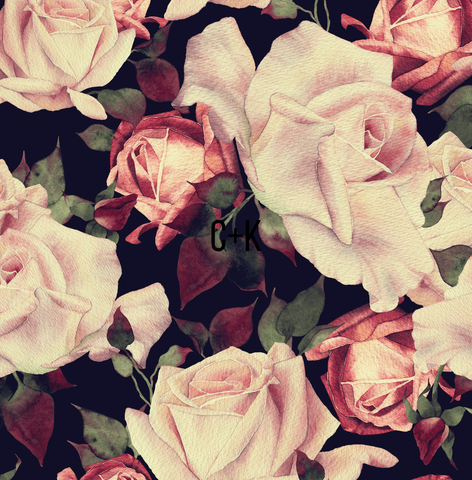 Dark Floral - Velvet