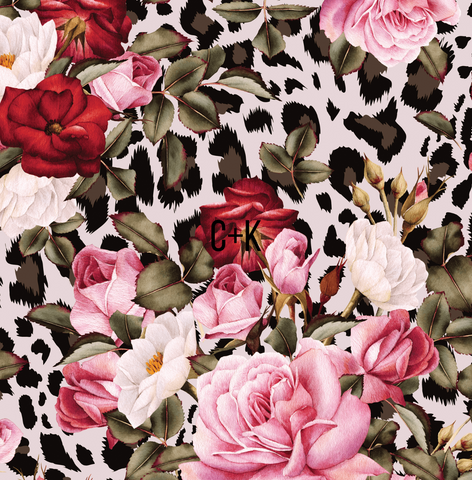 Cheetah Floral - Velvet