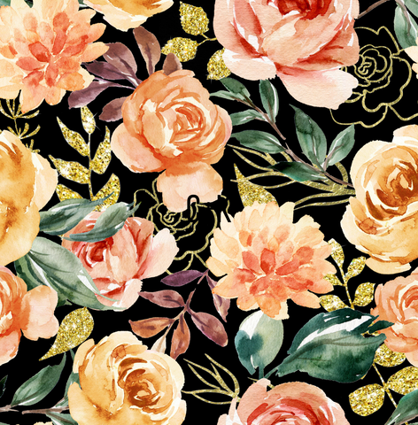 NEW Golden Glitter Floral - Ultra Soft