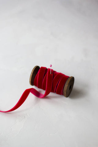 Red Velvet Tiny Bow