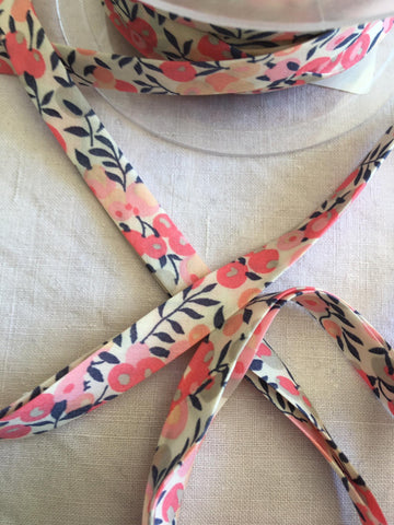 Pink Floral Tiny Bow