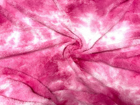 Pink Tie Dye Sherpa
