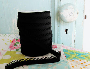 Black Crochet Tiny Bow