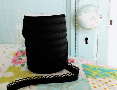Black Crochet Tiny Bow
