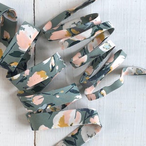 Sage Floral Tiny Bow
