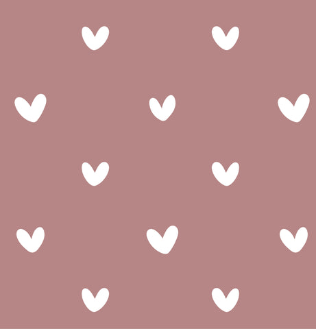 Mauve Hearts - Ultra Soft