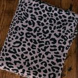 Taupe Leopard - Rib Knit